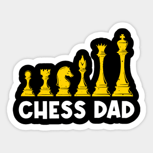 Cool Chess Art For Dad Father Chess Club Lovers Players Pawn Sticker